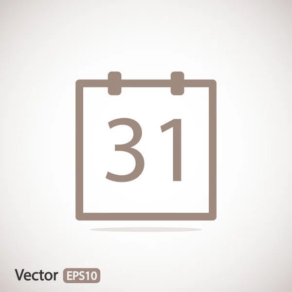Calendar icon,  Flat design style — Stock Vector