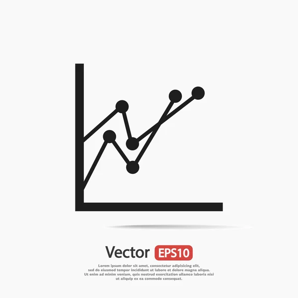 Infographic, chart  icon — Stock Vector