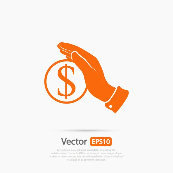 Ahorrar dinero icono — Vector de stock