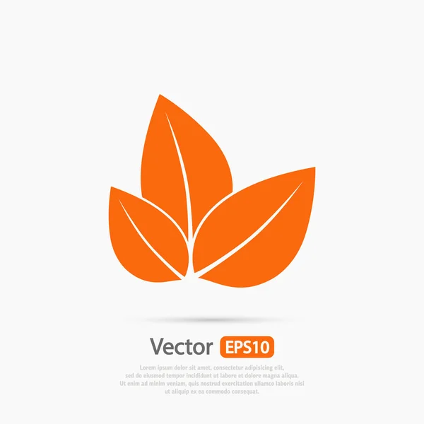 Drzewo liście ikona — Stock Vector