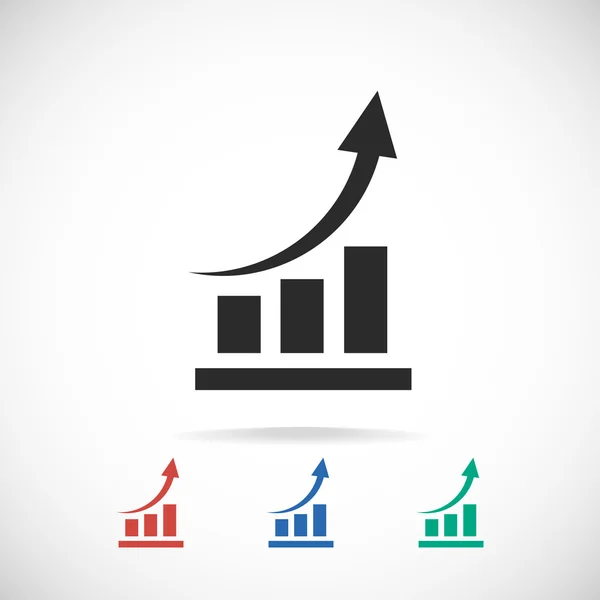 Infografica, icona del grafico — Vettoriale Stock