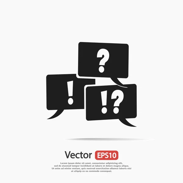 Beszéd buborékok ikon — Stock Vector