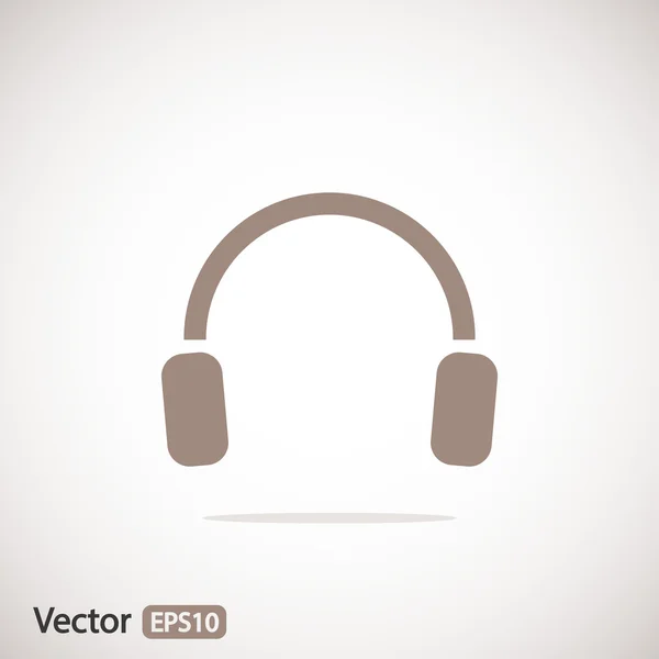 Auriculares icono de diseño — Vector de stock