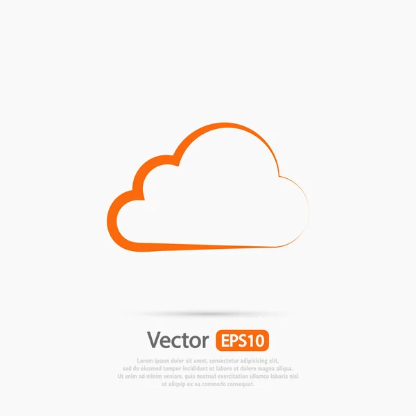 Cloud ikony designu — Stockový vektor