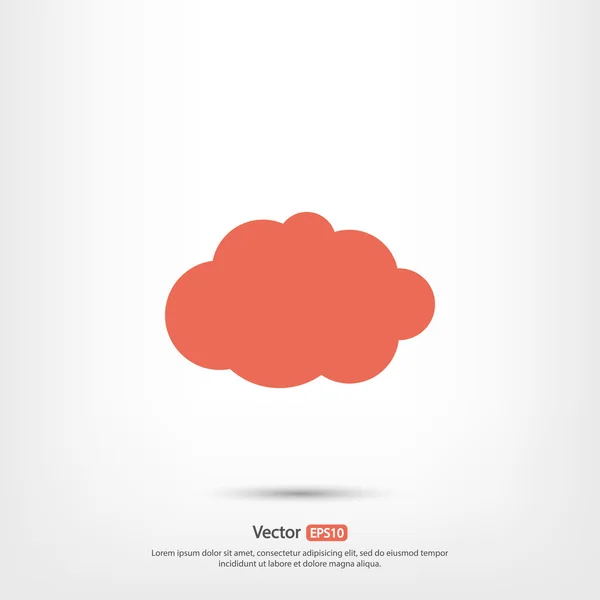 Cloud icon design — Stock Vector