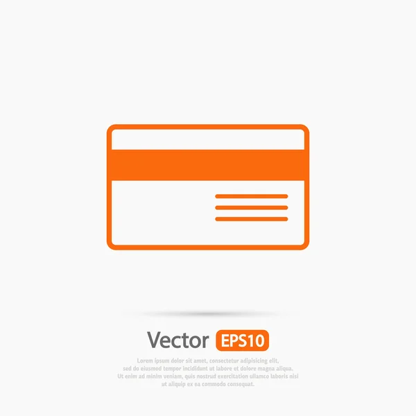 銀行のクレジット カードのアイコン — ストックベクタ