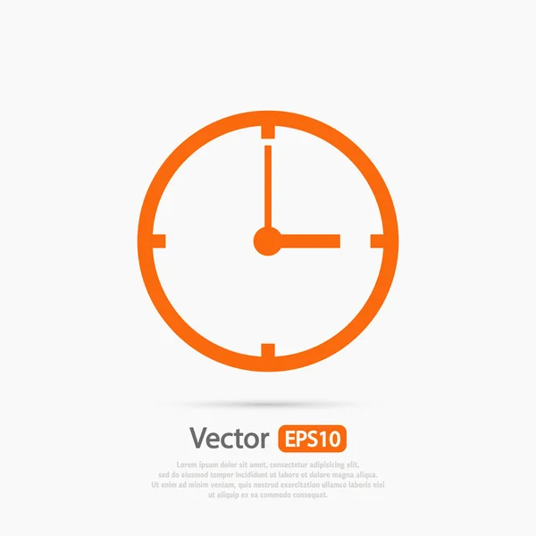 Reloj icono de diseño — Vector de stock