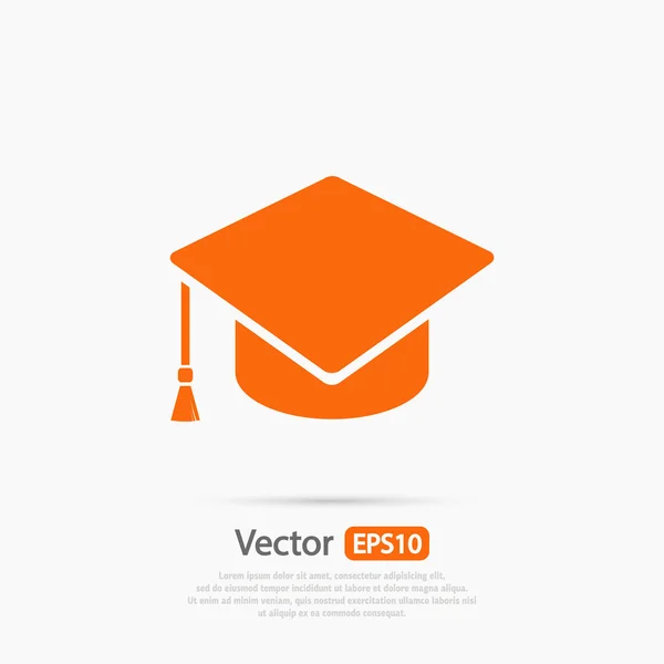 Icono de la tapa de graduación — Vector de stock