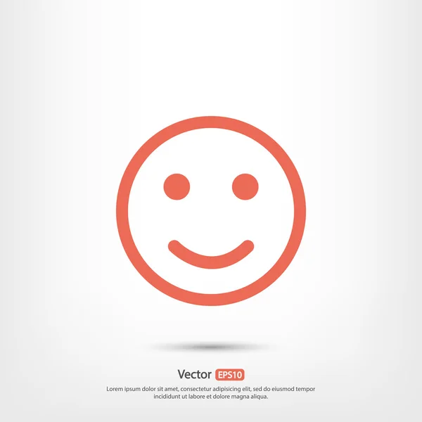 Sonrisa icono de diseño — Vector de stock