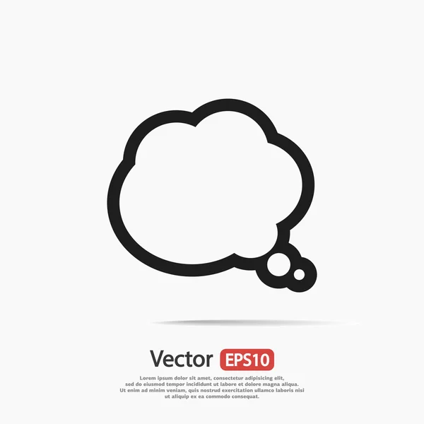 Bule de vorbire pictogramă — Vector de stoc