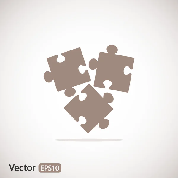 Puzzle piece icon — Stock Vector