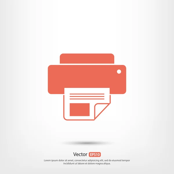 Printer pictogram ontwerp — Stockvector