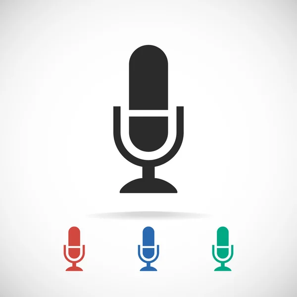 Mikrofon ikona designu — Wektor stockowy