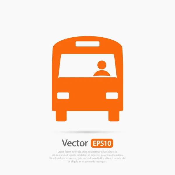 Desain ikon bus - Stok Vektor