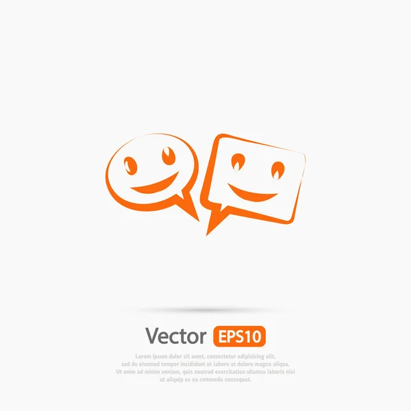 Icono de burbujas de voz — Vector de stock