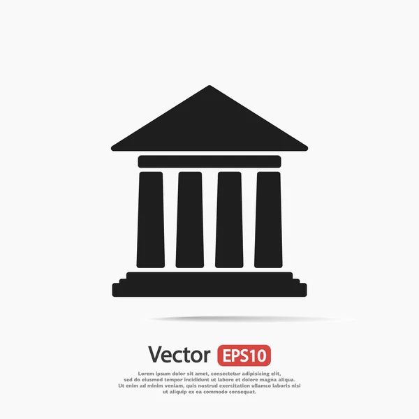 Icono histórico del edificio — Vector de stock