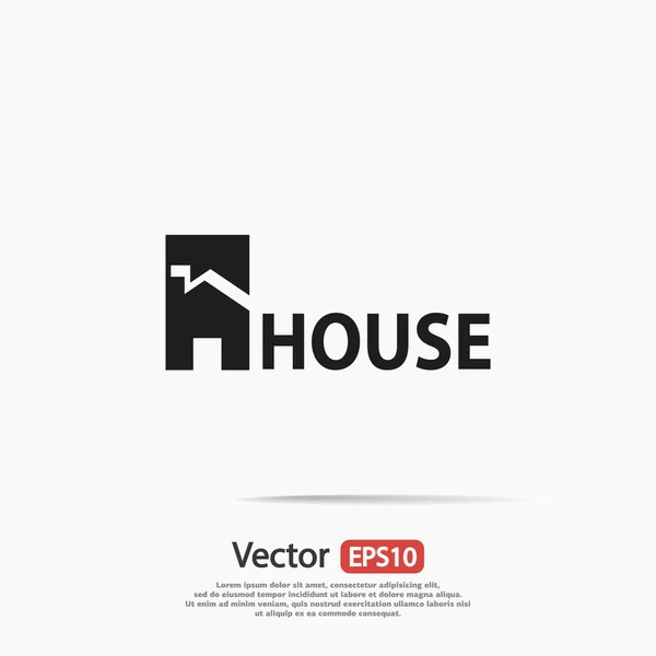 Lakás ház ikon. — Stock Vector