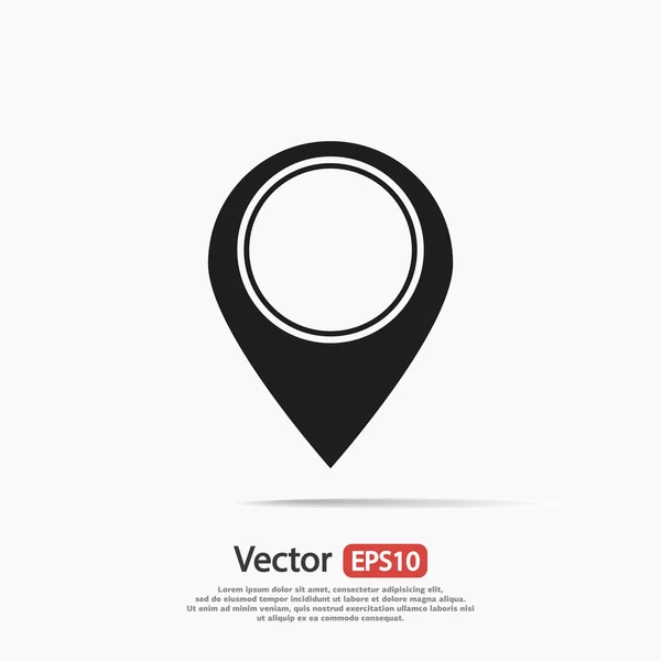 Icono de marca, puntero — Vector de stock