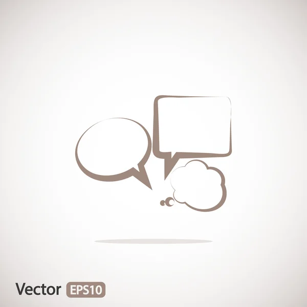 Icono de burbujas de voz — Vector de stock