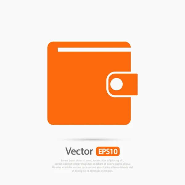 Wallet icon design — Stock Vector