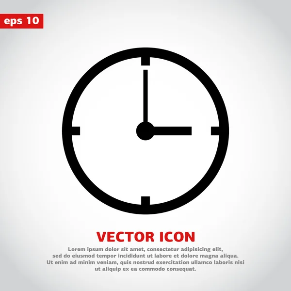 Reloj icono de diseño — Vector de stock