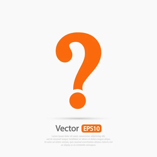 Znak otazník — Stockový vektor