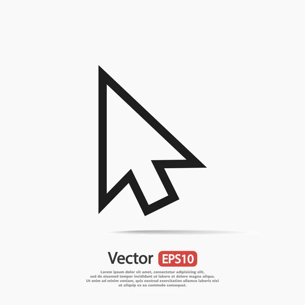 Design de ícone de cursor — Vetor de Stock