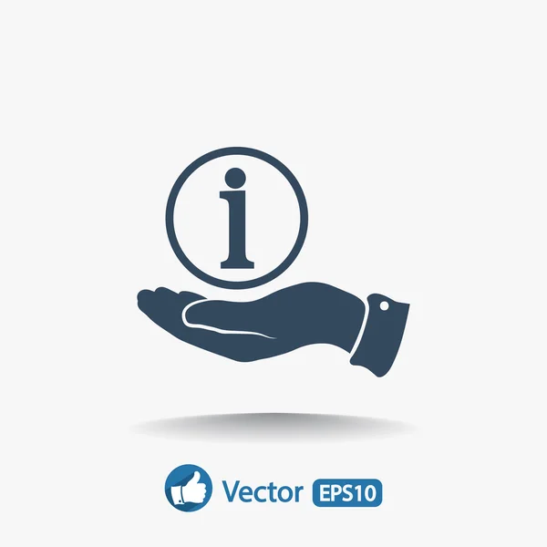 Signo de información icono — Vector de stock