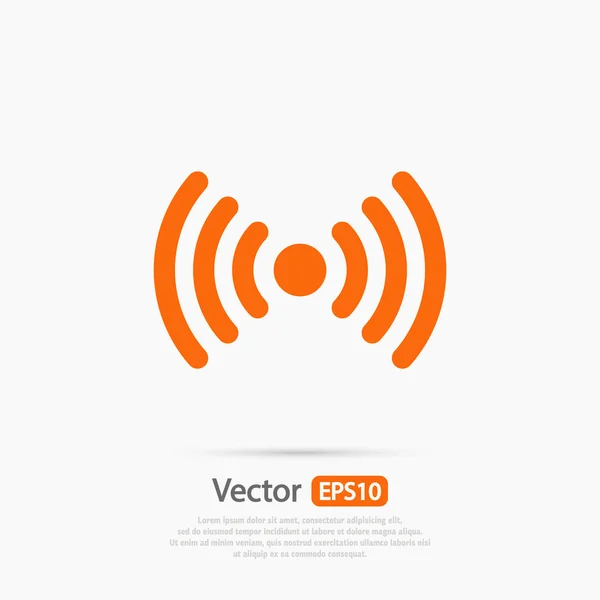 Wireless Icon, Flat design style — стоковый вектор