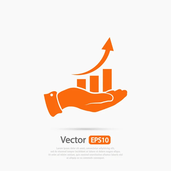 Infografía, icono del gráfico — Vector de stock