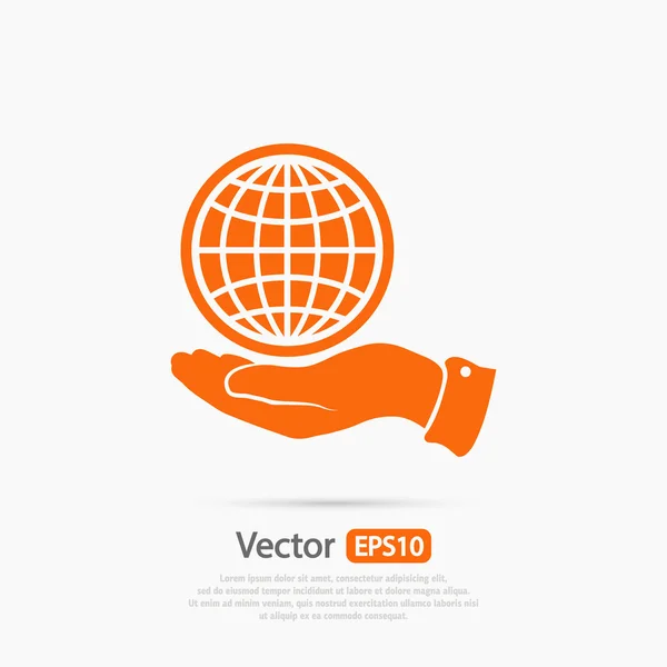 Design de ícone globo —  Vetores de Stock