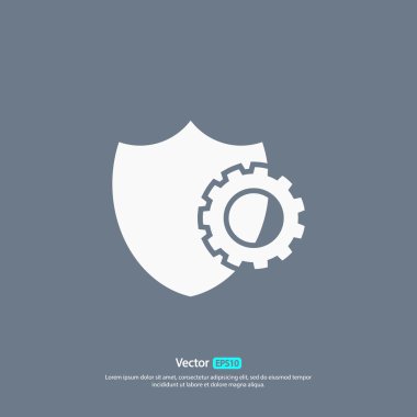 Kalkan kutsal kişilerin resmi, düz tasarım stili