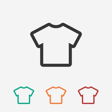 Tshirt düz simgesi