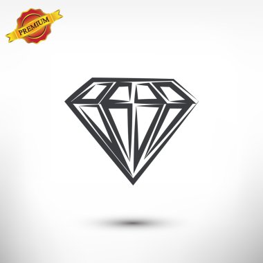 elmas simgesi, düz tasarım