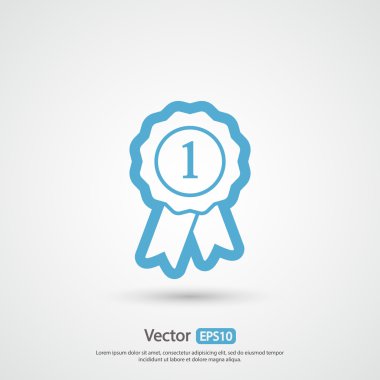 Kurdele simgeli rozet