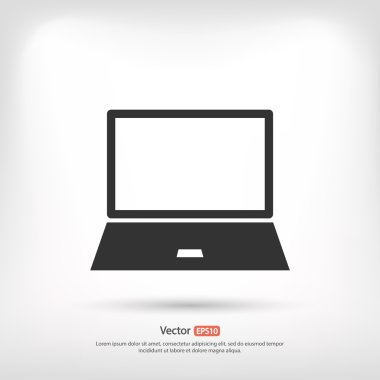 Dizüstü bilgisayar simgesi tasarım