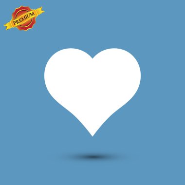 kalp simgesi, düz tasarım