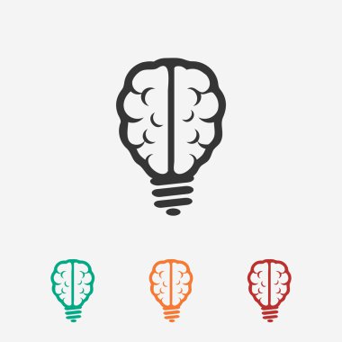 Beyin simge düz tasarım stil