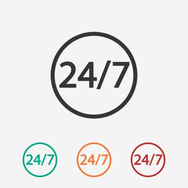 bir gün ve haftanın 7 günü 24 Saat