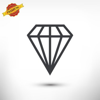 elmas simgesi, düz tasarım