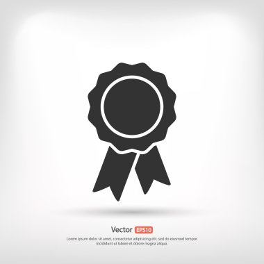 Kurdele simgeli rozet