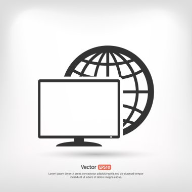 Monitör simgesi tasarım