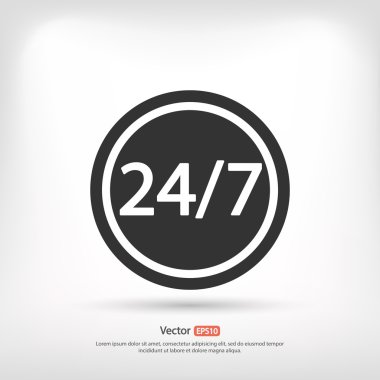 bir gün ve haftanın 7 günü 24 Saat