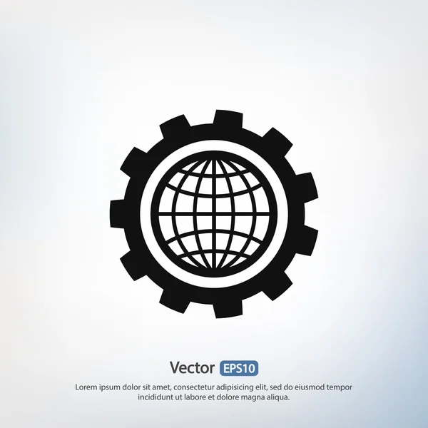 Planeta icon design — Vector de stoc
