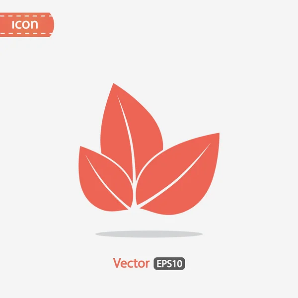 Icono hojas de árbol — Vector de stock