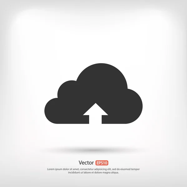 Cloud upload icon — Stock Vector