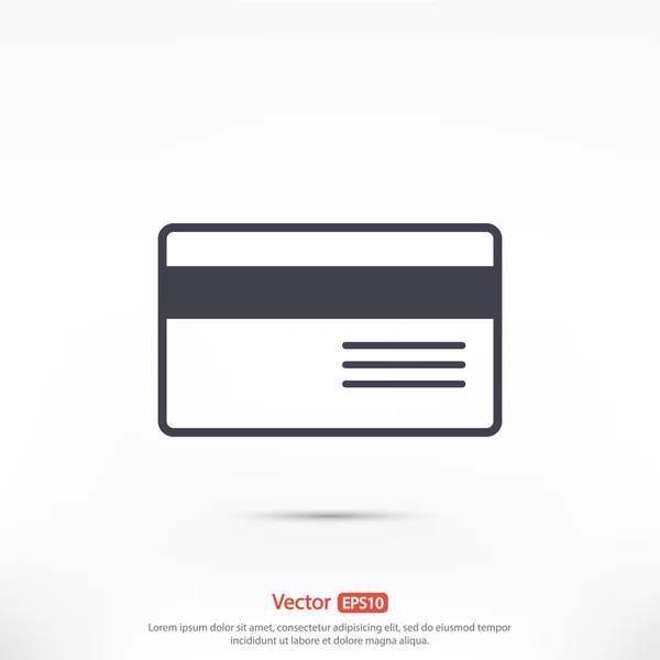 Pictogram van de creditcard van de Bank — Stockvector