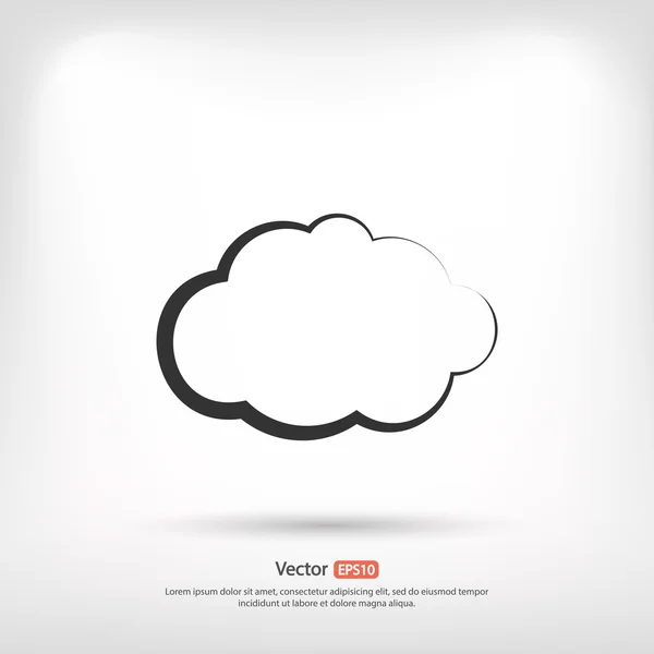 Cloud icon design — Stock Vector