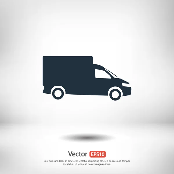 Truck flat icon — Stock Vector