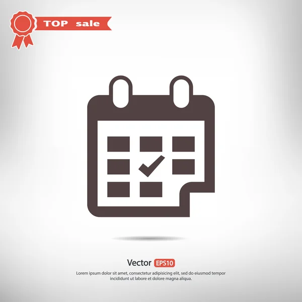 Diseño de icono de calendario — Vector de stock